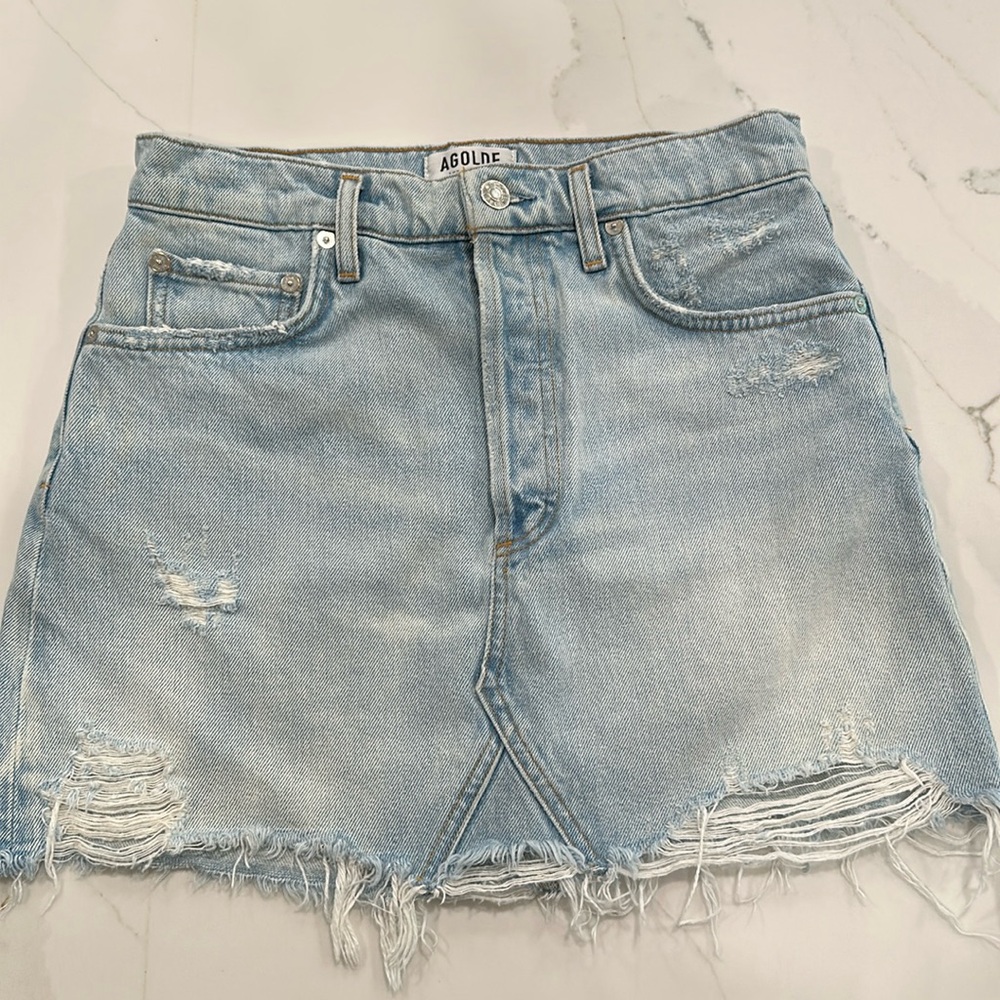 AGOLDE Quinn denim mini Skirt size 26